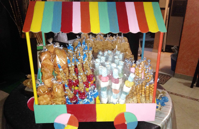 Mesa de postres y dulces